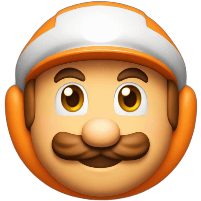 mario in Shiny orange ring emoji