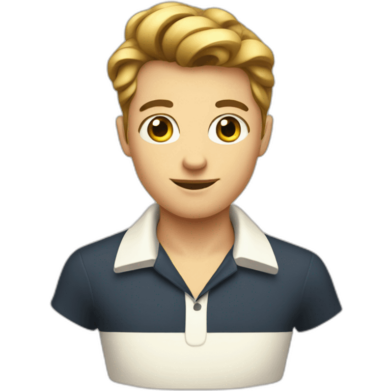 retro teenage bowler emoji