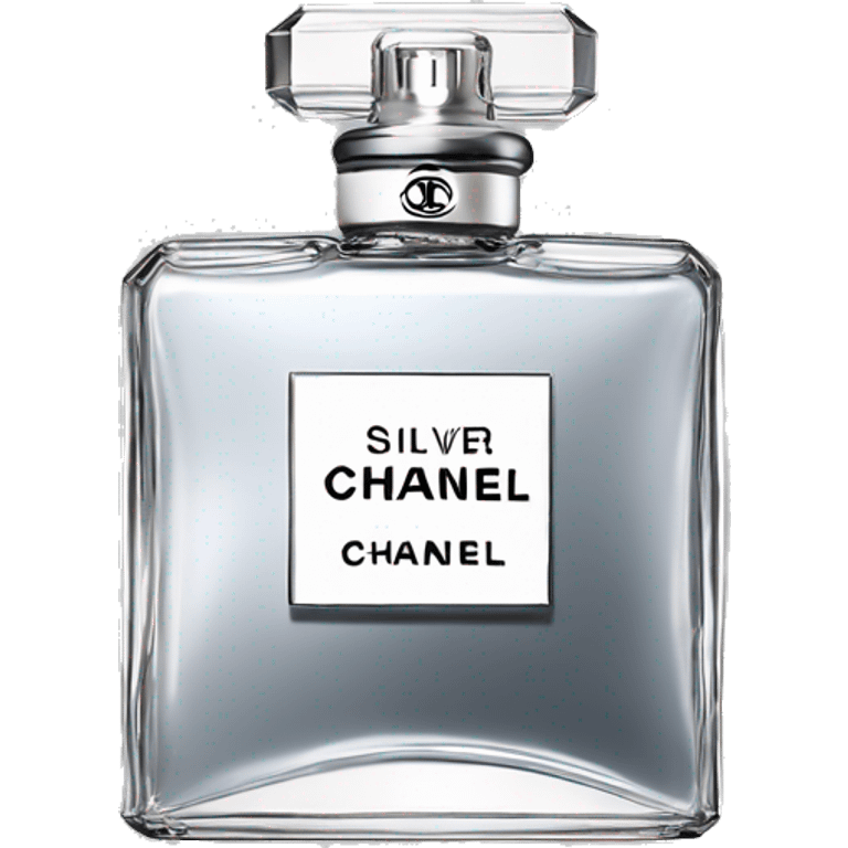 Silver colored Perfume Chanel  emoji