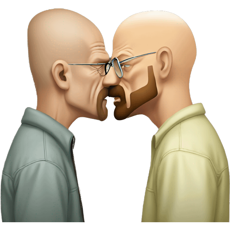 Walter White kissing Jesse Pinkman emoji