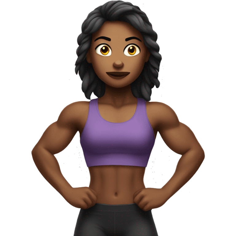 Muscular girl emoji