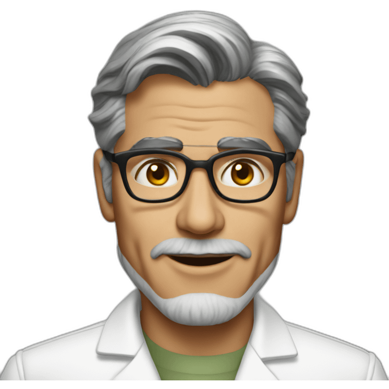 George Clooney scientist emoji