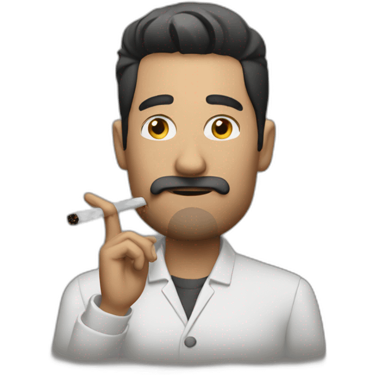 men smoking emoji