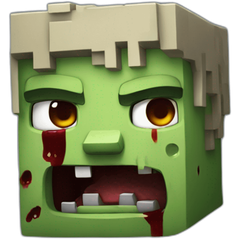 Zombie from Minecraft emoji