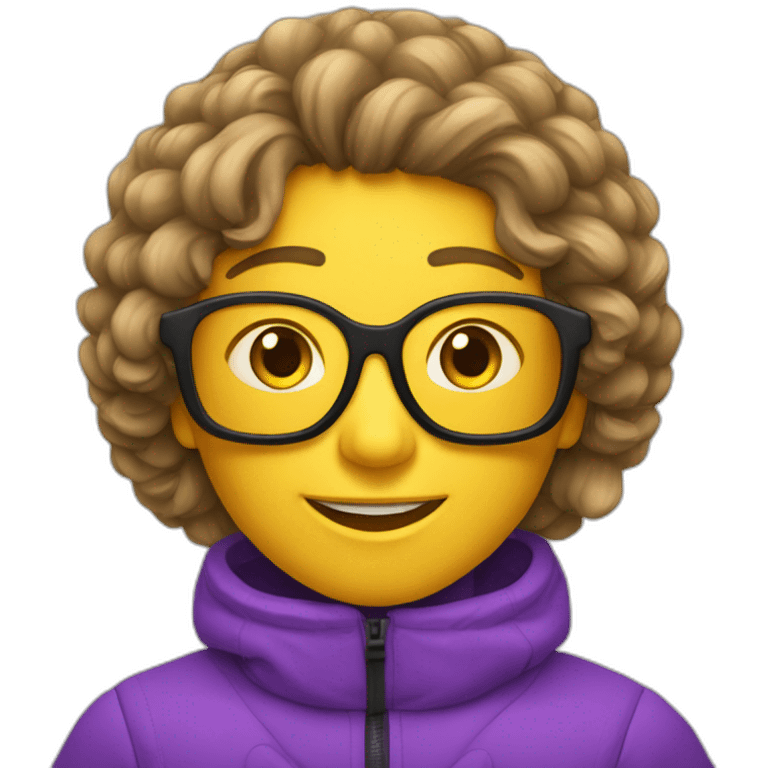 Destru à das lunettes de ski emoji