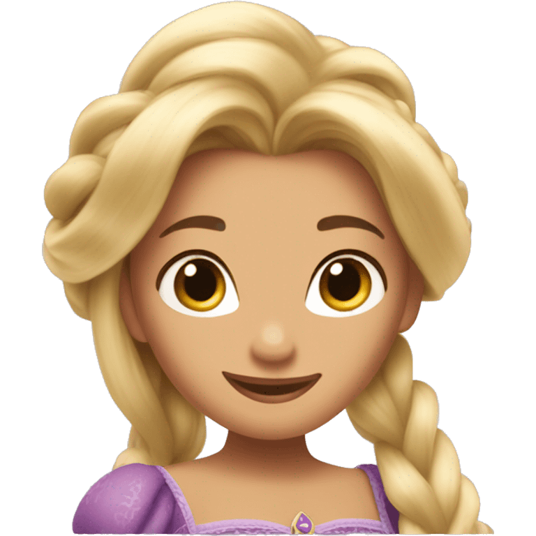 Rapunzel Disney princess emoji