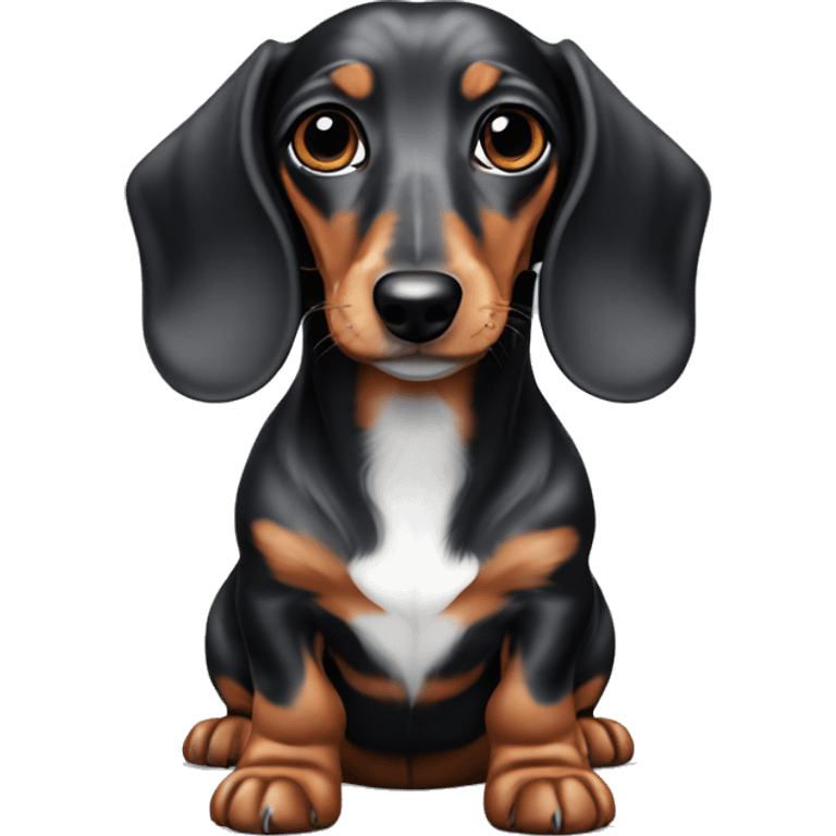 Dapple mini dachshund emoji