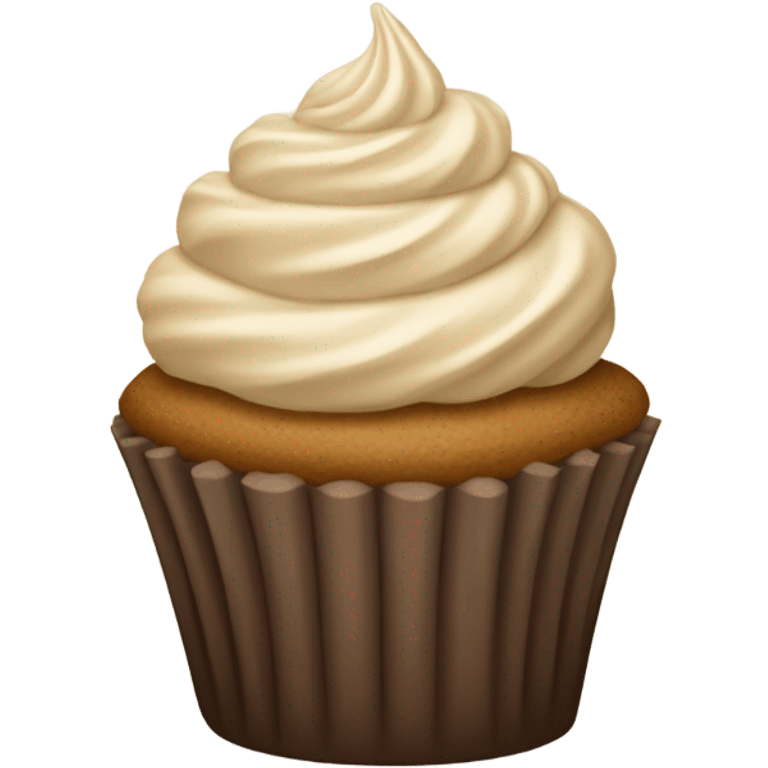 brown-beige cupcake emoji