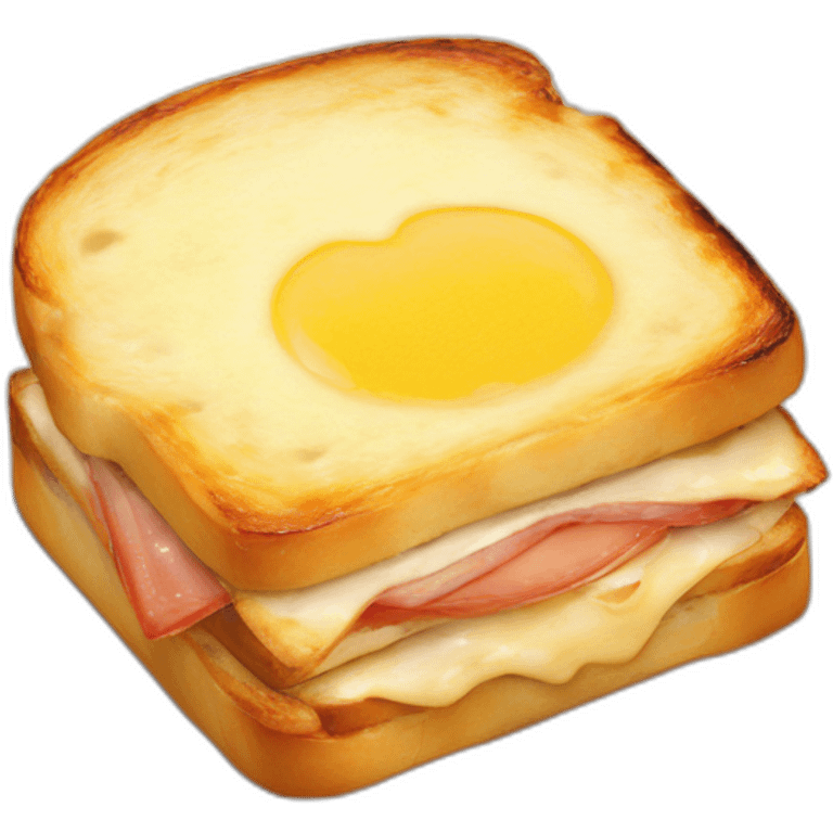 A croque monsieur emoji