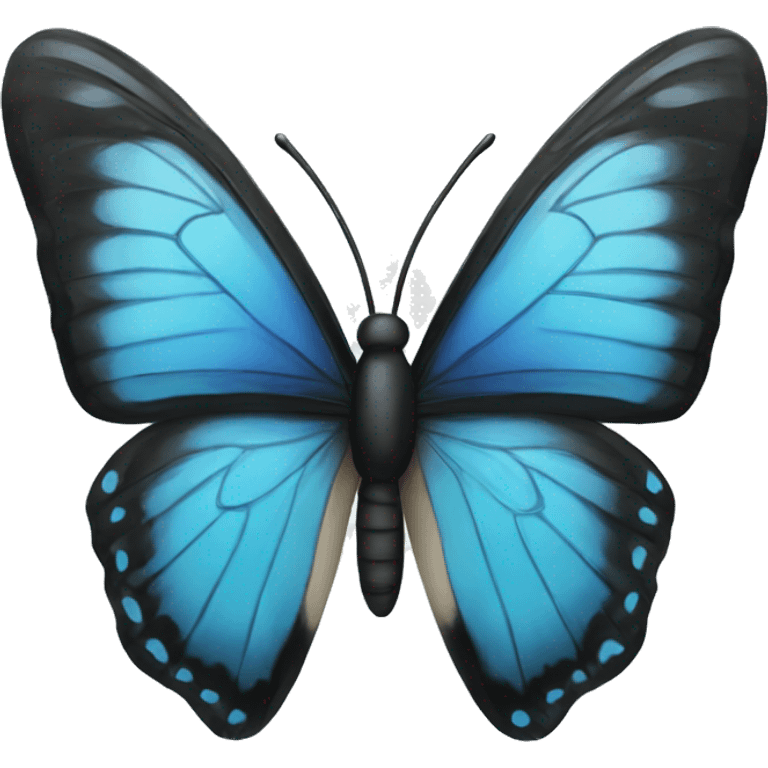 Blue and black butterfly emoji