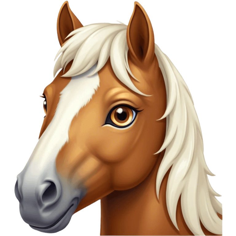 beautiful horse closeup emoji