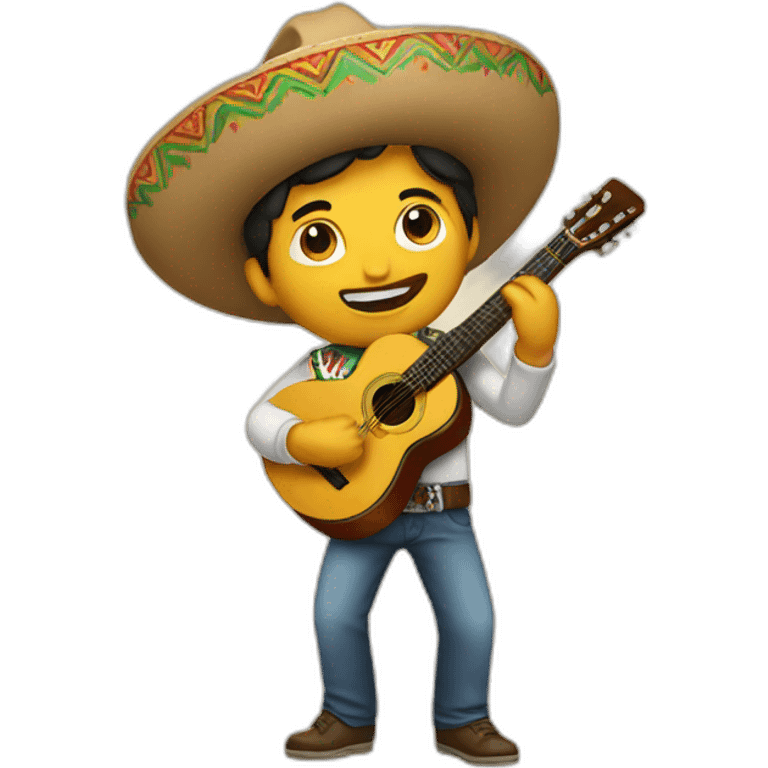 mexican playing guitar emoji