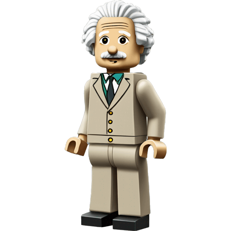 Albert Einstein lego full body emoji