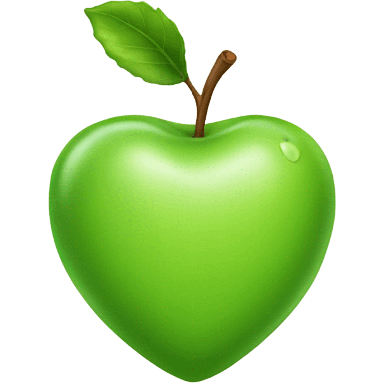 heart-green-apple emoji