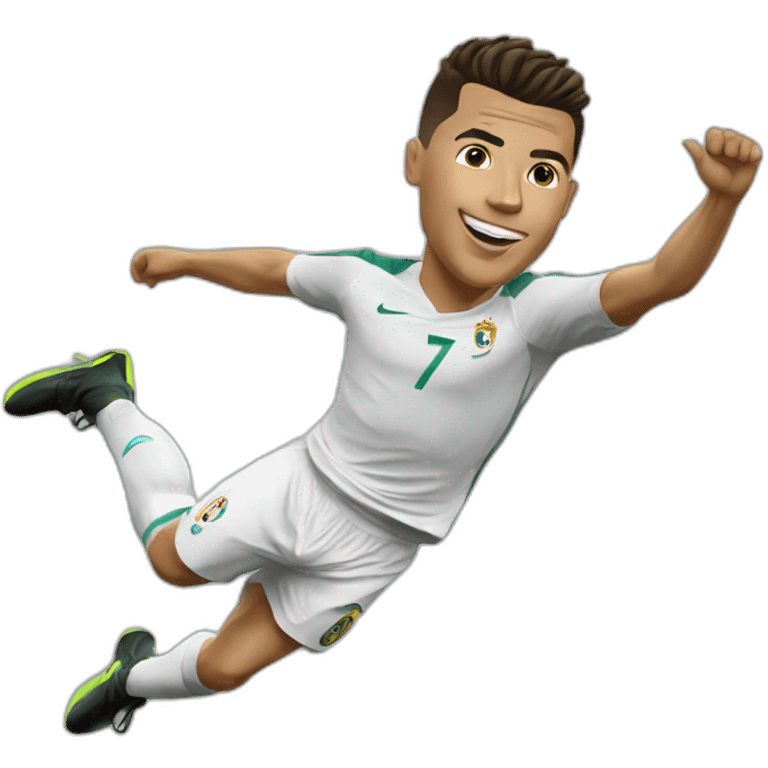 Ronaldo en salto arriere emoji