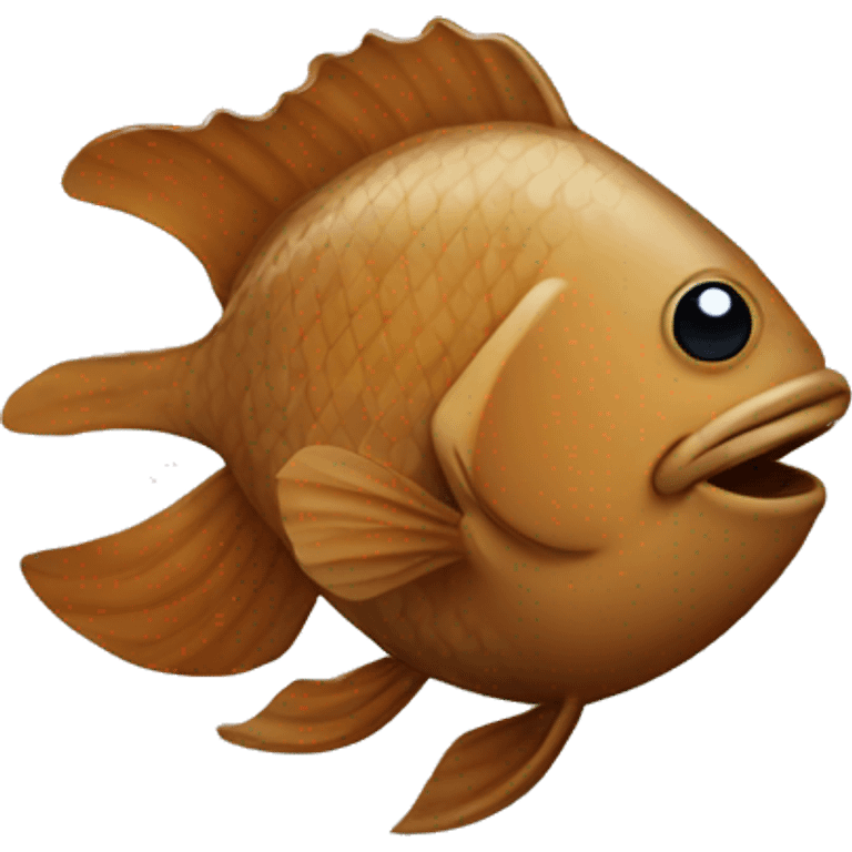 brown fish emoji