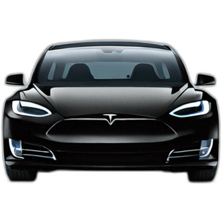 tesla plaid in black emoji