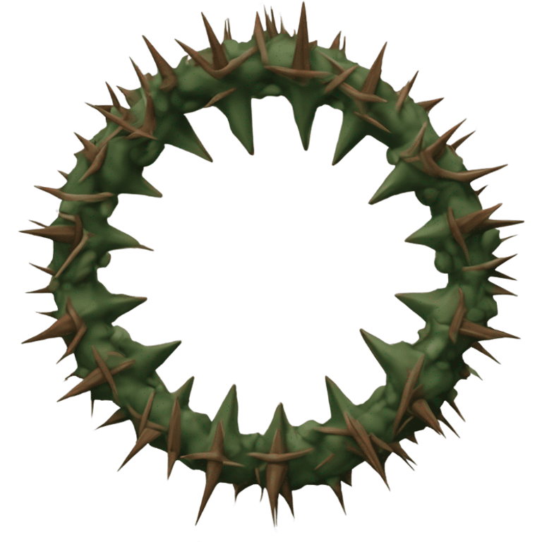 Crown of thorns emoji