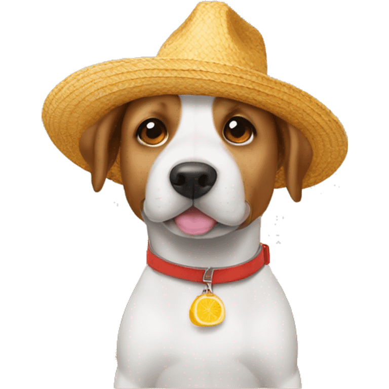 Dog con un sombrero de cocinero  emoji