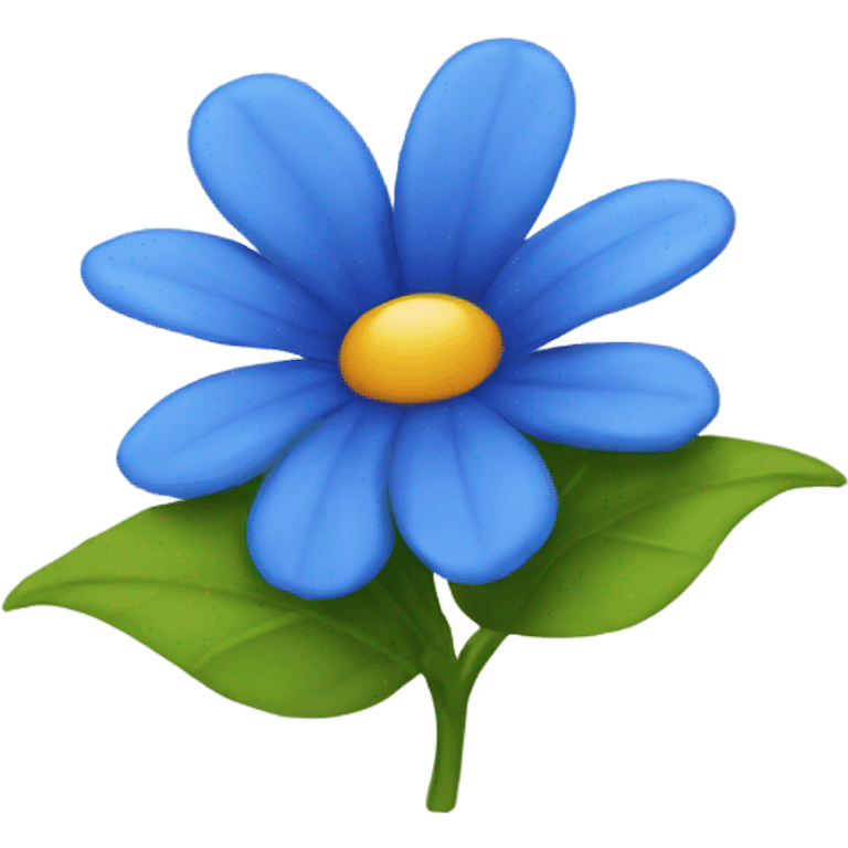 Blue flower emoji