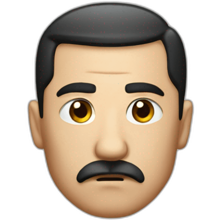 Adolf with serious face emoji