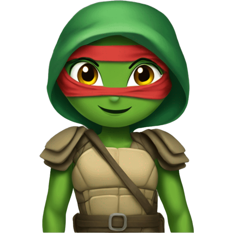 Lady Raphael ninja turtle emoji