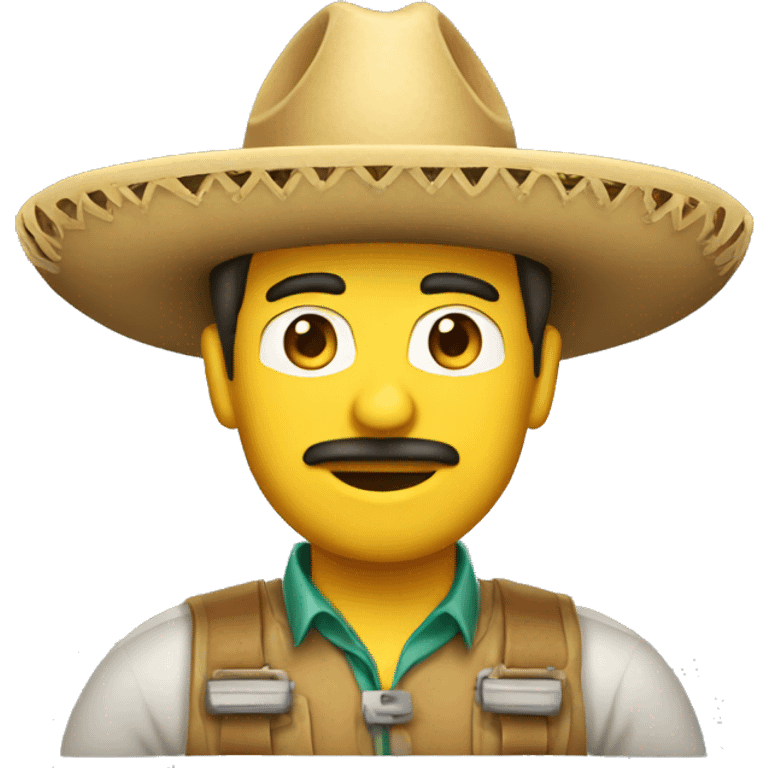 Mexican sombrero senor engineer emoji