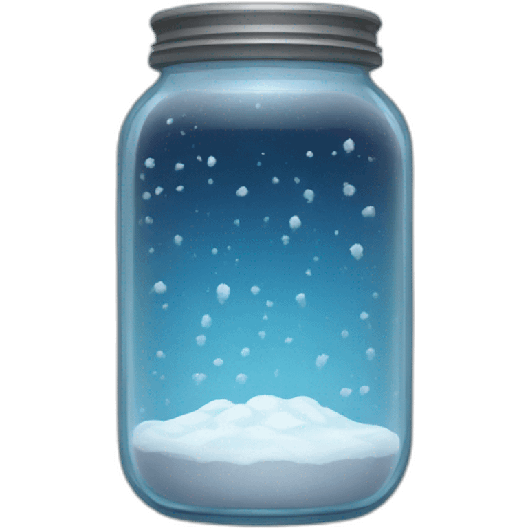 Blizzard in a jar emoji