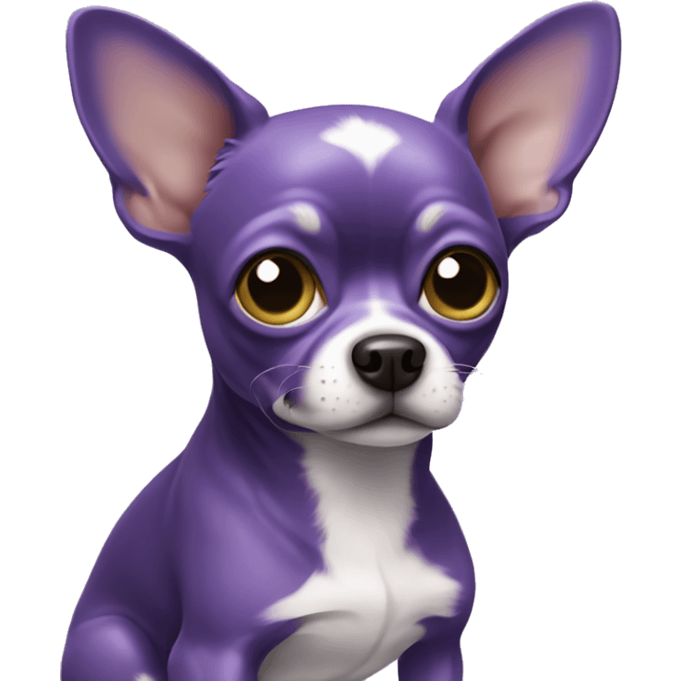 purple chihuahua  emoji