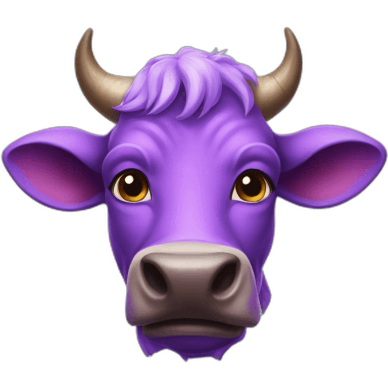 purple-skinned cow-ear giant emoji