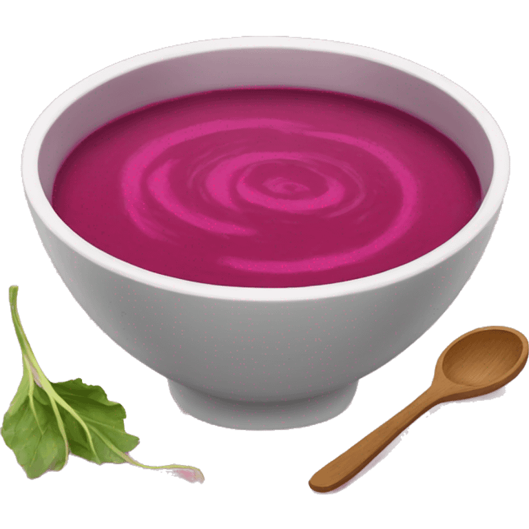 Pink beetroot soup emoji