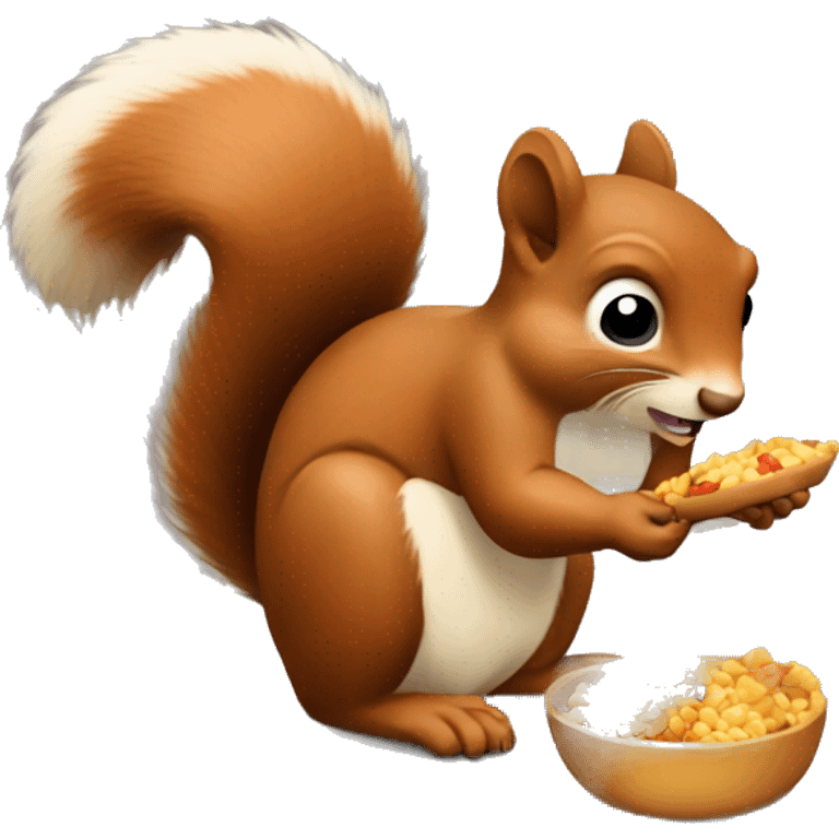 Squirrel eating food emoji