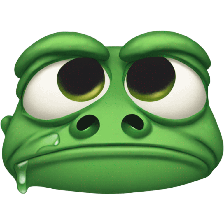 Pepe the frog traumatized emoji