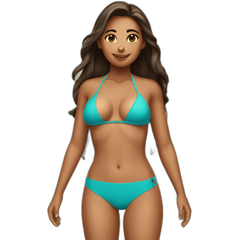 A girl in bikini emoji