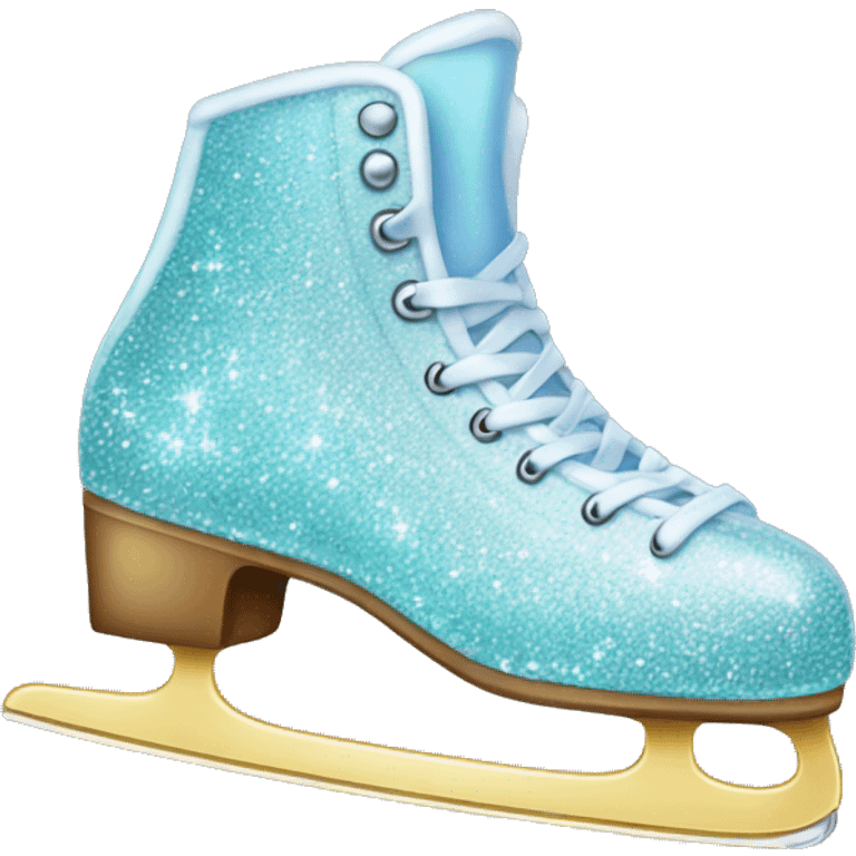 glittery ice skate emoji