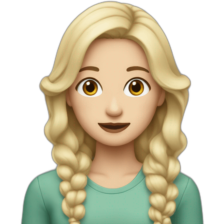 Eva Elfie blonde hair emoji