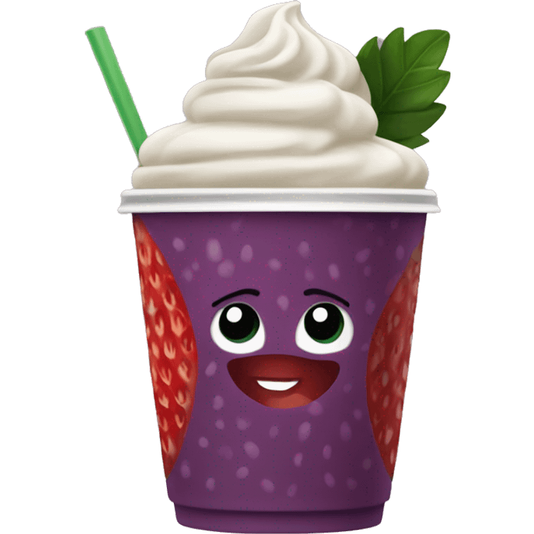 Starbucks strawberry açaí  emoji