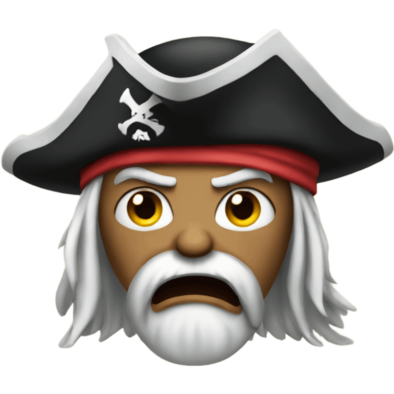 an angry pirate emoji