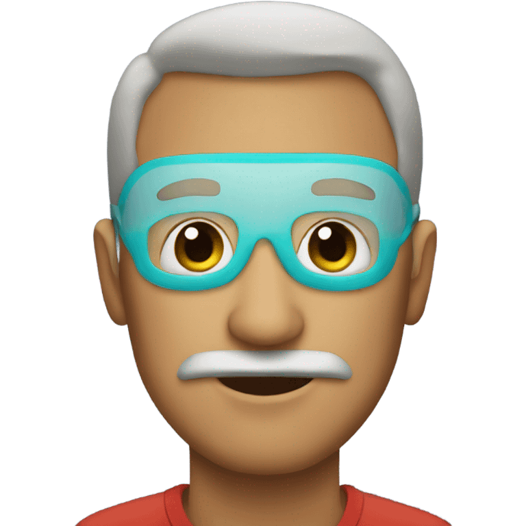 A dad with  mask emoji