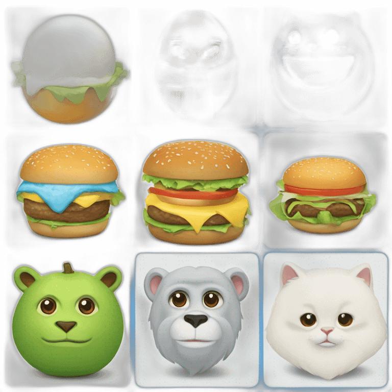 target water smile egg Burger telegram man queen white gorilla lime notebook blue cat emoji