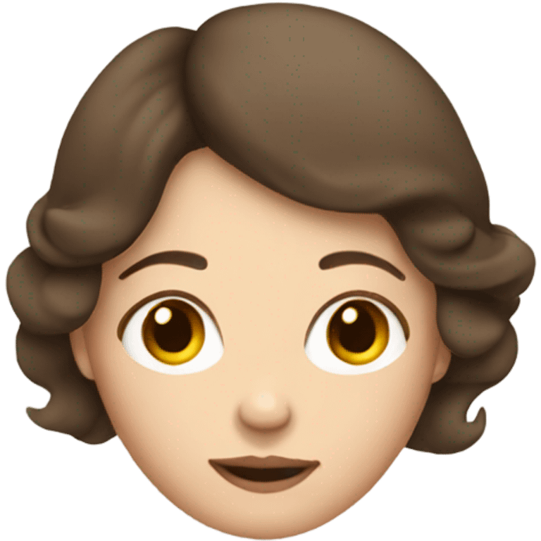 Pregnant white brunette emoji