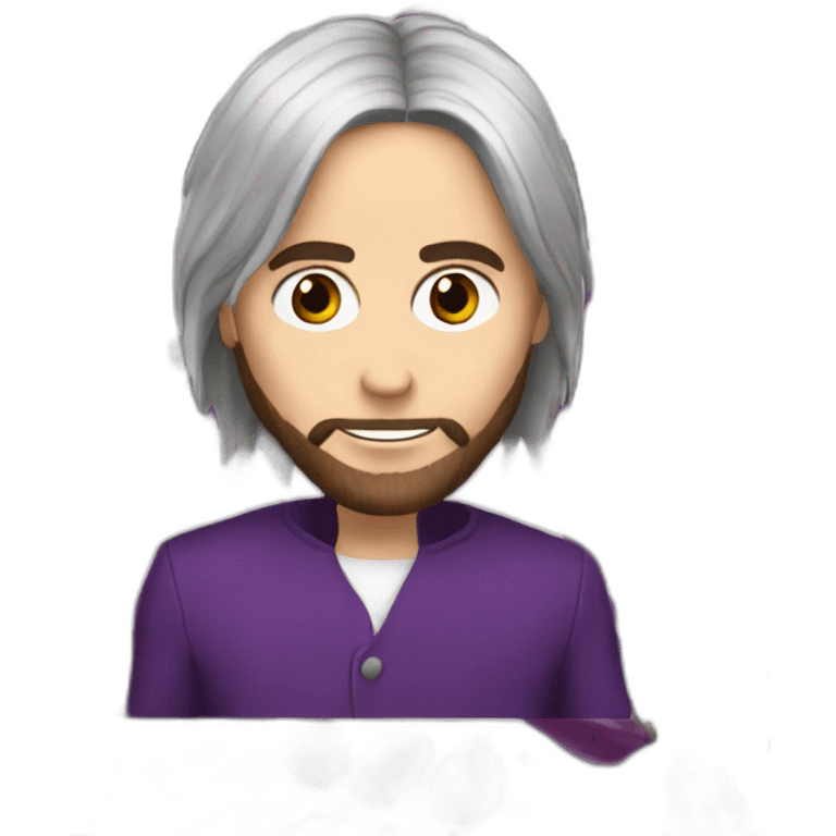 Jared Leto with eggplant emoji