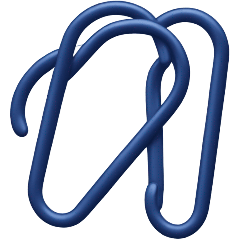 Navy blue paper clip emoji