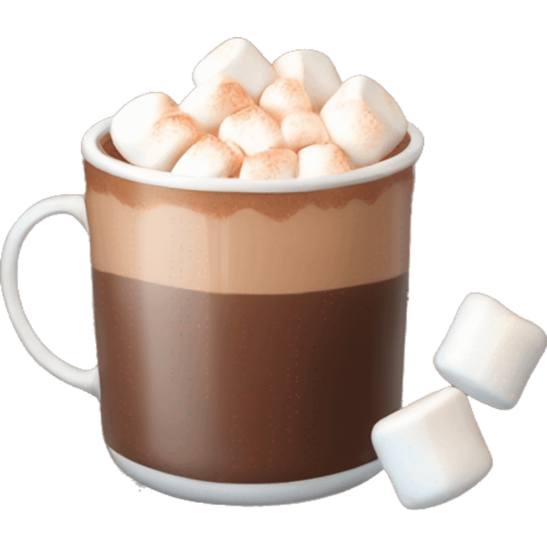 hot chocolate with marshmallows  emoji