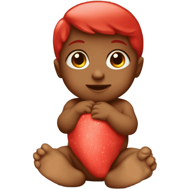 Baby red sweet emoji