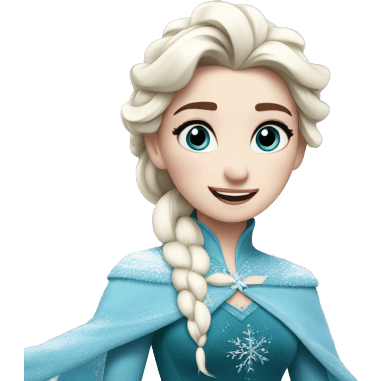 elsa playing in the snow emoji