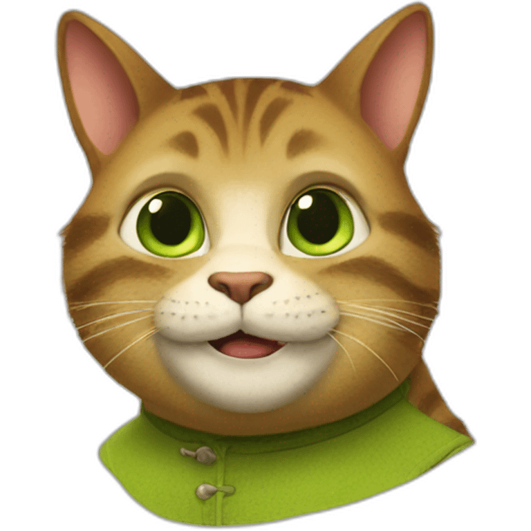 shrek as a cat emoji