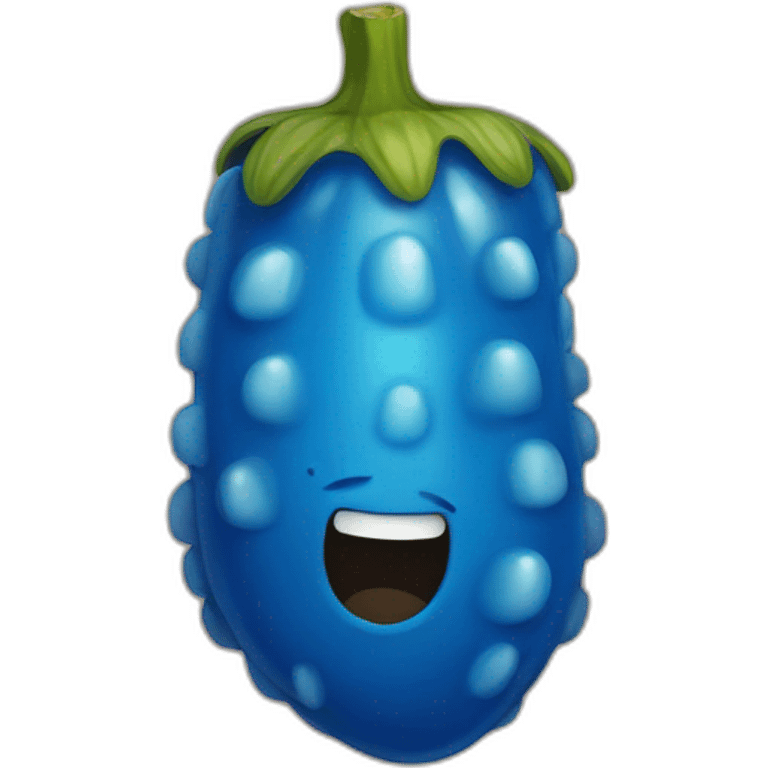 blue-pickle emoji