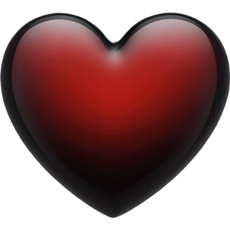 red black glass heart emoji