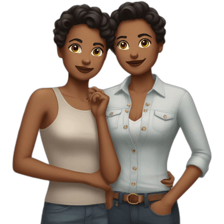 butch femme couple emoji